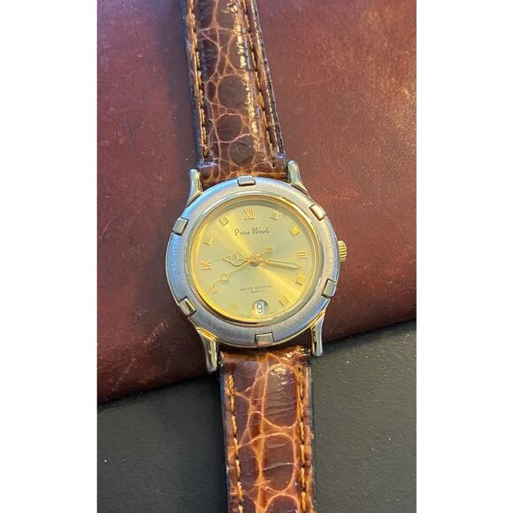 Women's Two Tone Pierre Nicol Watch, Water Resistant, Date Window - Picture 1 of 3